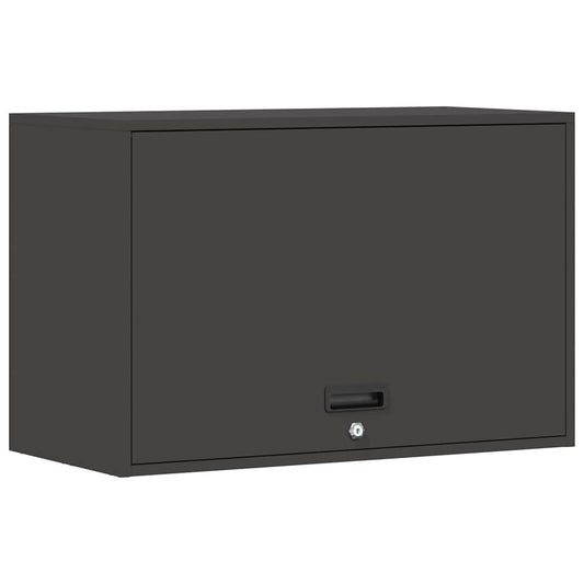 Wall Cabinet for Garage with Gas-lift Door Black