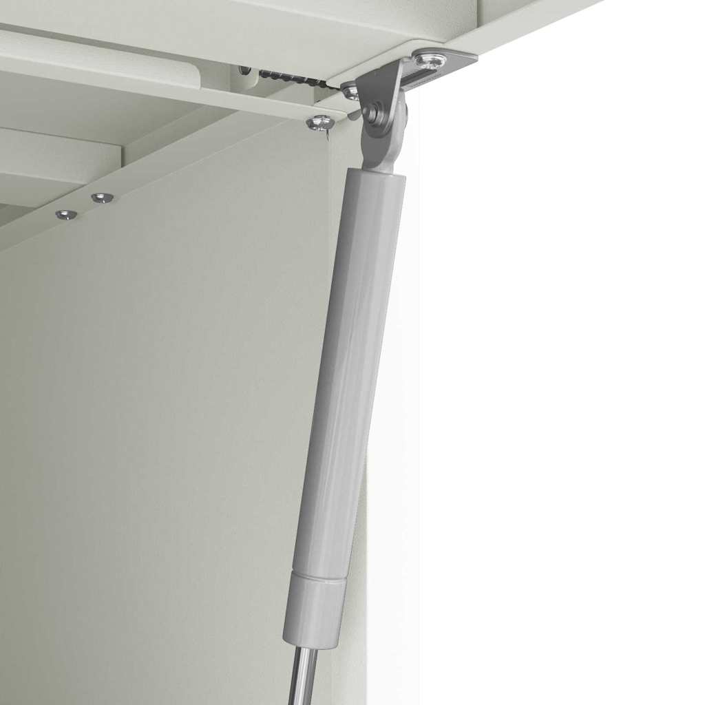 Wall Cabinet for Garage with Gas-lift Door White