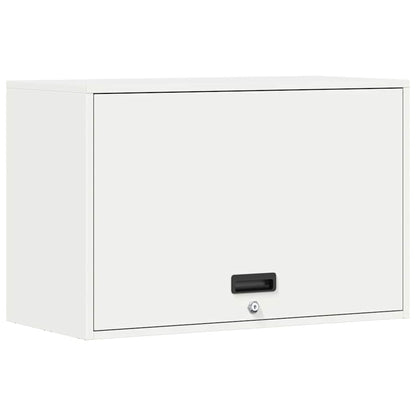 Wall Cabinet for Garage with Gas-lift Door White
