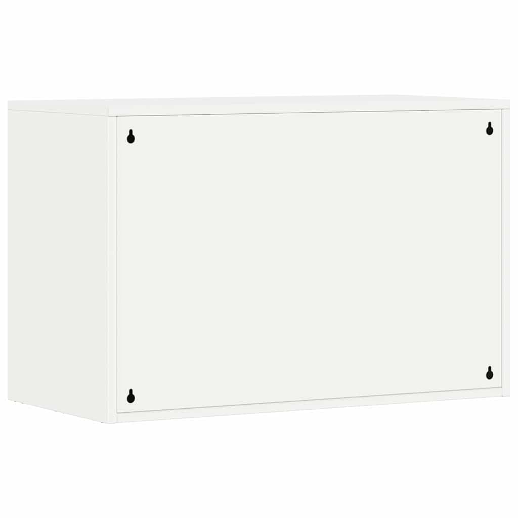 Wall Cabinet for Garage with Gas-lift Door White