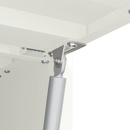 Wall Cabinet for Garage with Gas-lift Door White