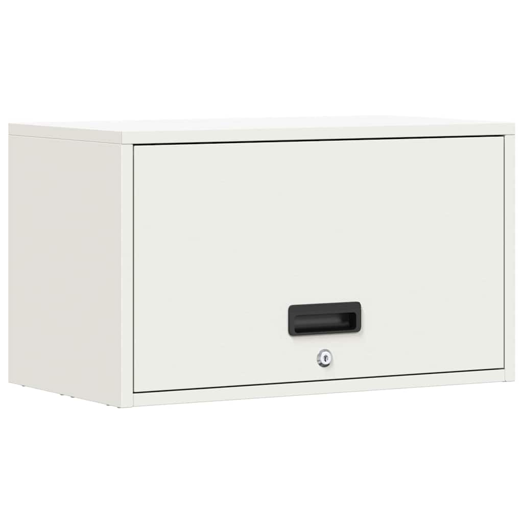 Wall Cabinet for Garage with Gas-lift Door White