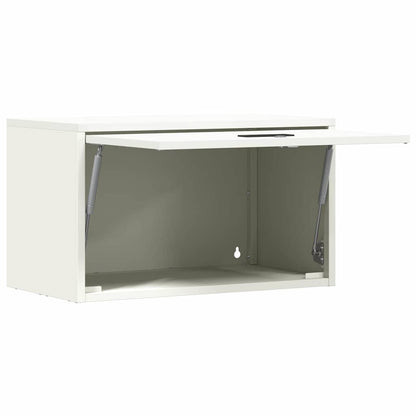Wall Cabinet for Garage with Gas-lift Door White