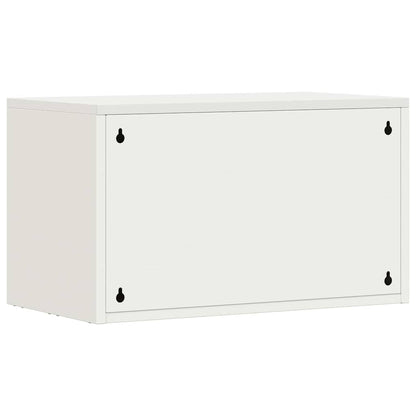 Wall Cabinet for Garage with Gas-lift Door White