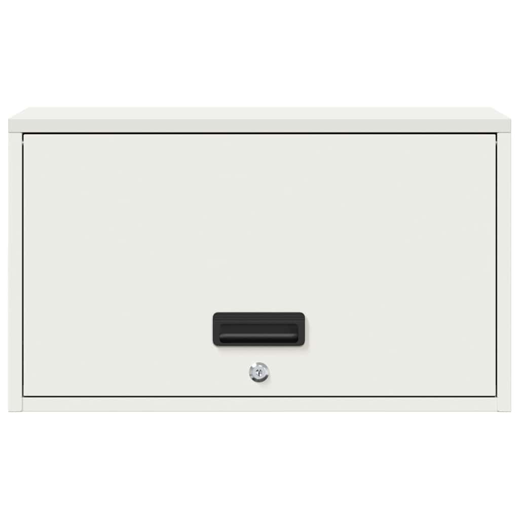 Wall Cabinet for Garage with Gas-lift Door White
