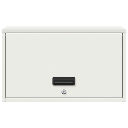 Wall Cabinet for Garage with Gas-lift Door White