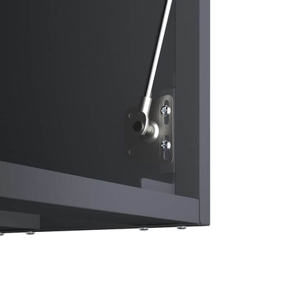 Wall Cabinet for Garage with Gas-lift Door Anthracite
