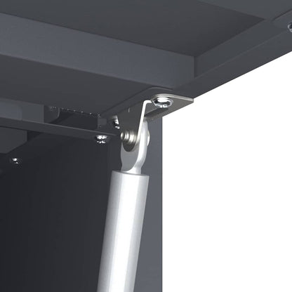 Wall Cabinet for Garage with Gas-lift Door Anthracite