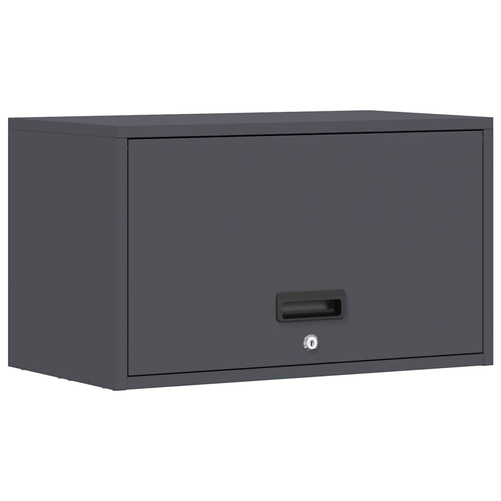 Wall Cabinet for Garage with Gas-lift Door Anthracite