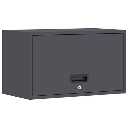 Wall Cabinet for Garage with Gas-lift Door Anthracite