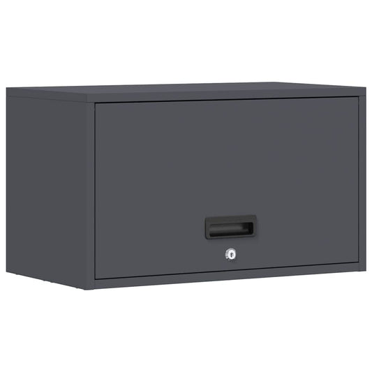 Wall Cabinet for Garage with Gas-lift Door Anthracite