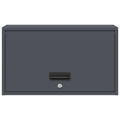 Wall Cabinet for Garage with Gas-lift Door Anthracite