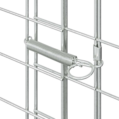 Chicken Cage 2 pcs Silver 600 x 100 x 210 cm Galvanised Steel