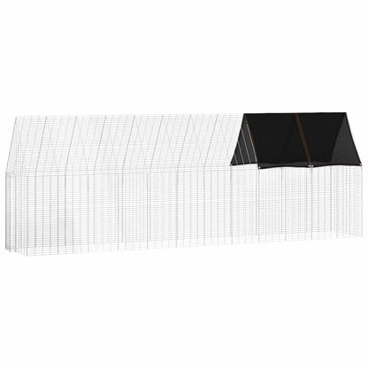 Chicken Cage 2 pcs Silver 600 x 100 x 210 cm Galvanised Steel