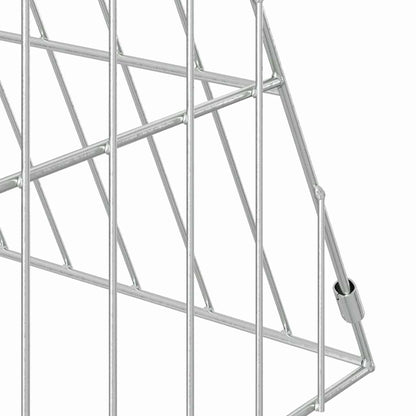 Chicken Cage Silver 215 x 55 x 55 cm Galvanised Steel