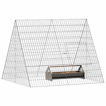 Chicken Cage Silver 110 x 100 x 85 cm Galvanised Steel