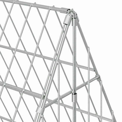 Chicken Cage Silver 430 x 100 x 85 cm Galvanised Steel