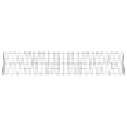 Chicken Cage Silver 430 x 100 x 85 cm Galvanised Steel
