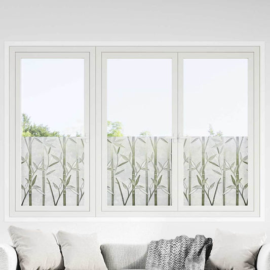 Static Window Film Bamboo Pattern 90 x 500 cm PVC