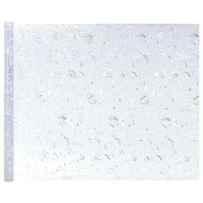 Static Window Film Flowers Pattern 45 x 500 cm PVC