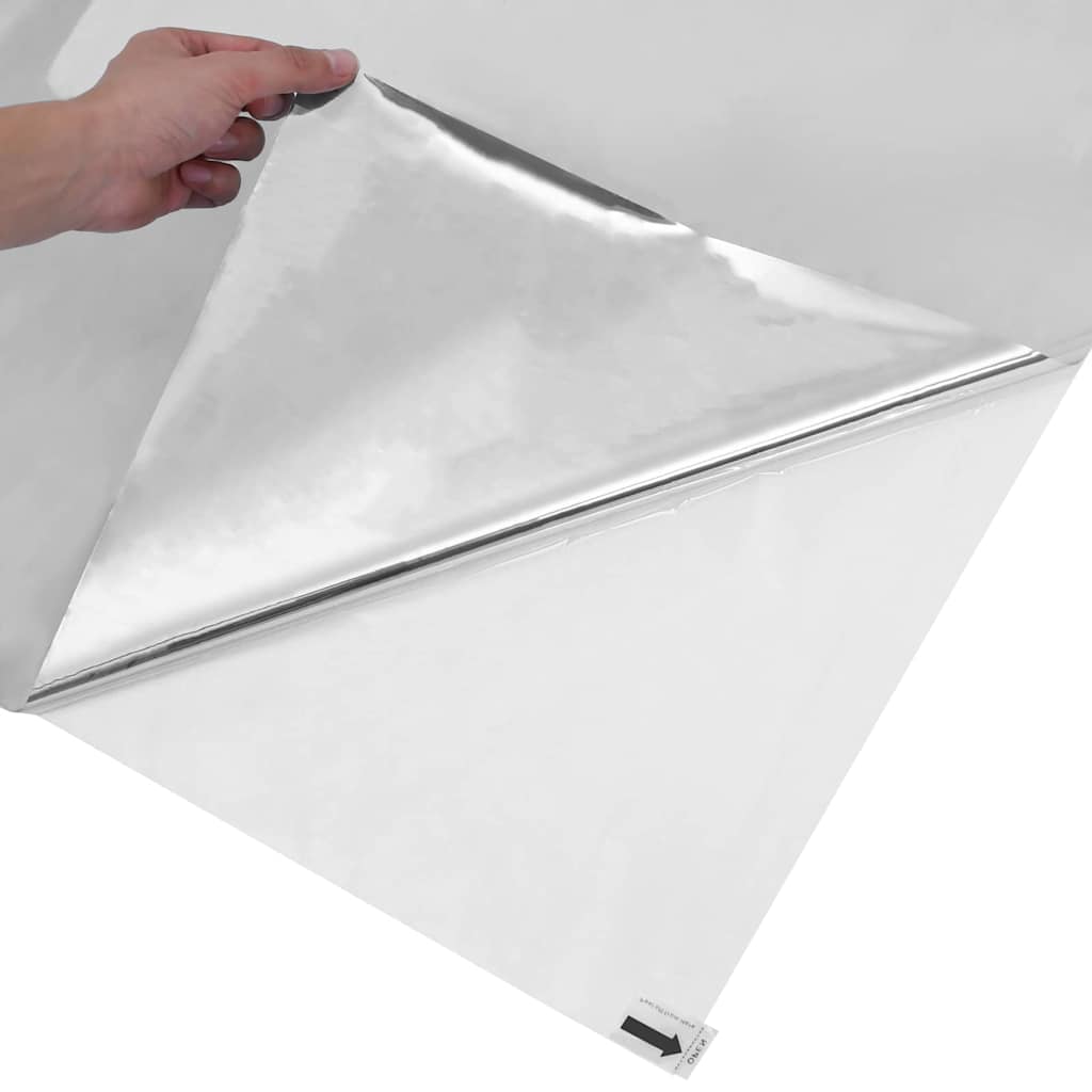 Static Reflective Solar Window Film Silver 60 x 1000 cm PVC