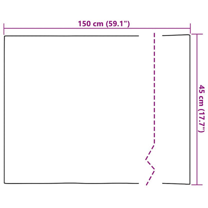 Self-adhesive Mirror Film 45 x 150 cm 2 pcs Silver PET