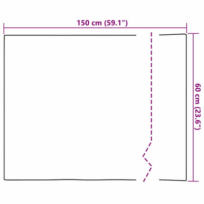 Self-adhesive Mirror Film 60 x 150 cm 2 pcs Silver PET