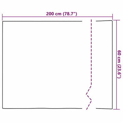 Self-adhesive Mirror Film 60 x 200 cm 2 pcs Silver PET