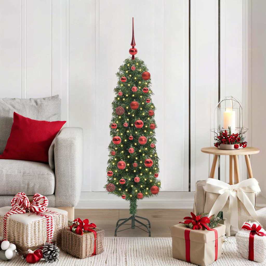 Artificial Christmas Tree with 150 LEDs with Stand Green 120 cm