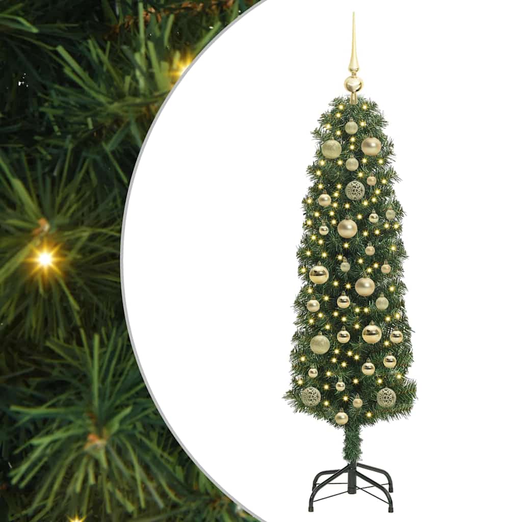 Artificial Christmas Tree with 150 LEDs with Stand Green 120 cm