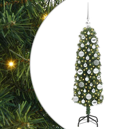 Artificial Christmas Tree with 150 LEDs with Stand Green 120 cm