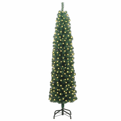 Artificial Christmas Tree with 300 LEDs with Stand Green 180 cm