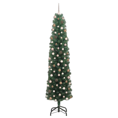 Artificial Christmas Tree with 300 LEDs with Stand Green 210 cm