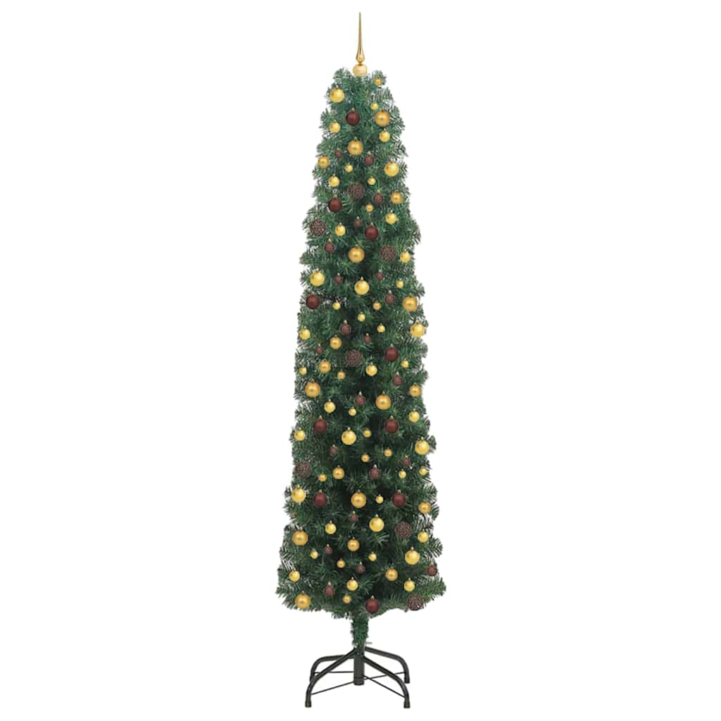 Artificial Christmas Tree with 300 LEDs with Stand Green 240 cm