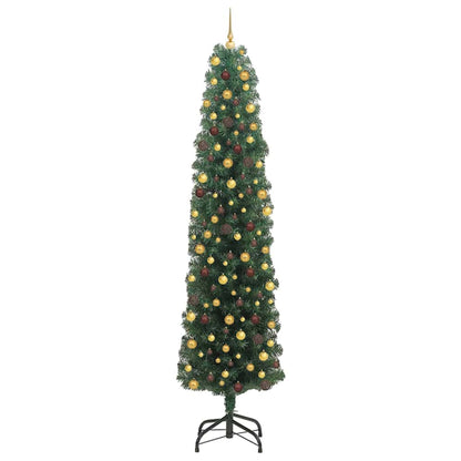 Artificial Christmas Tree with 300 LEDs with Stand Green 240 cm