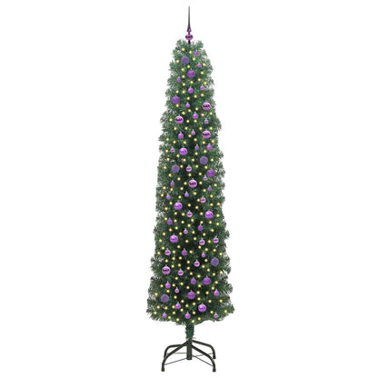 Artificial Christmas Tree with 300 LEDs with Stand Green 240 cm