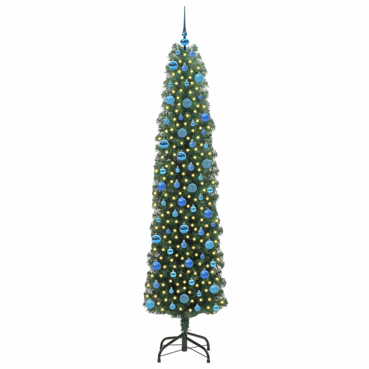 Artificial Christmas Tree with 300 LEDs with Stand Green 240 cm