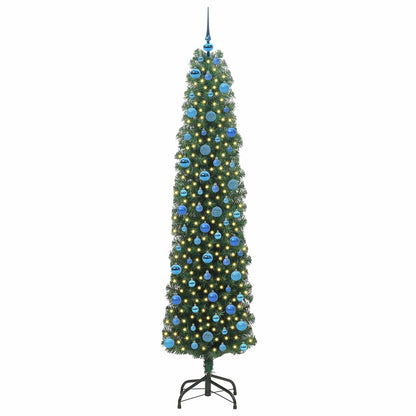 Artificial Christmas Tree with 300 LEDs with Stand Green 240 cm