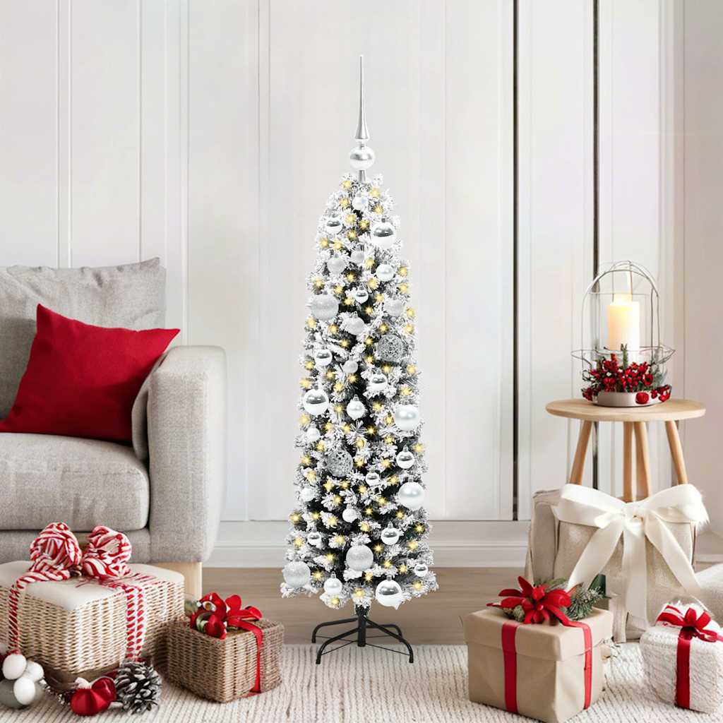 Artificial Christmas Tree with 150 LEDs with Stand Green 120 cm