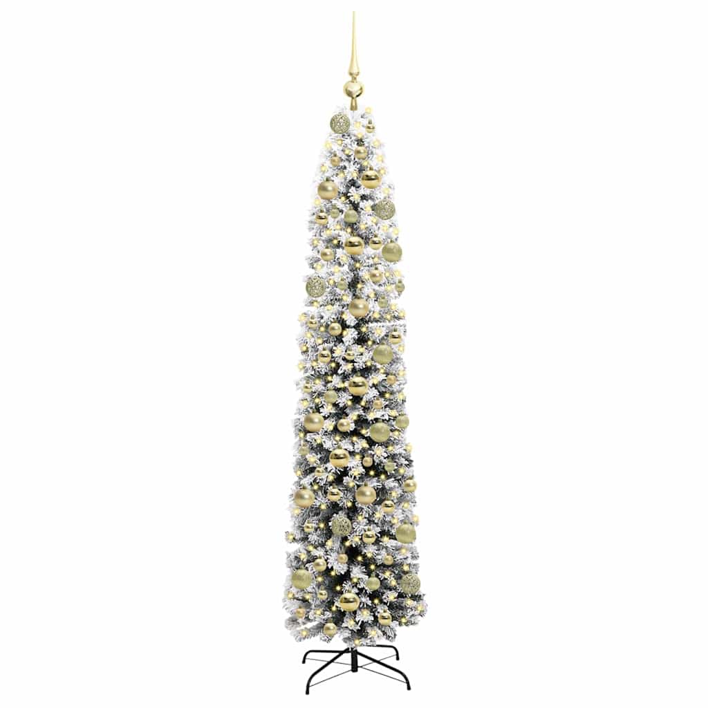 Artificial Christmas Tree Green and White 180 cm