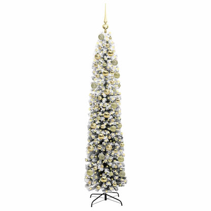 Artificial Christmas Tree Green and White 180 cm