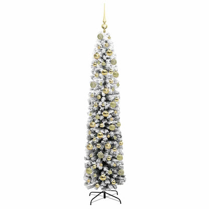 Artificial Christmas Tree Green and White 180 cm
