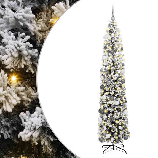 Artificial Christmas Tree with 300 LEDs with Stand Green 210 cm