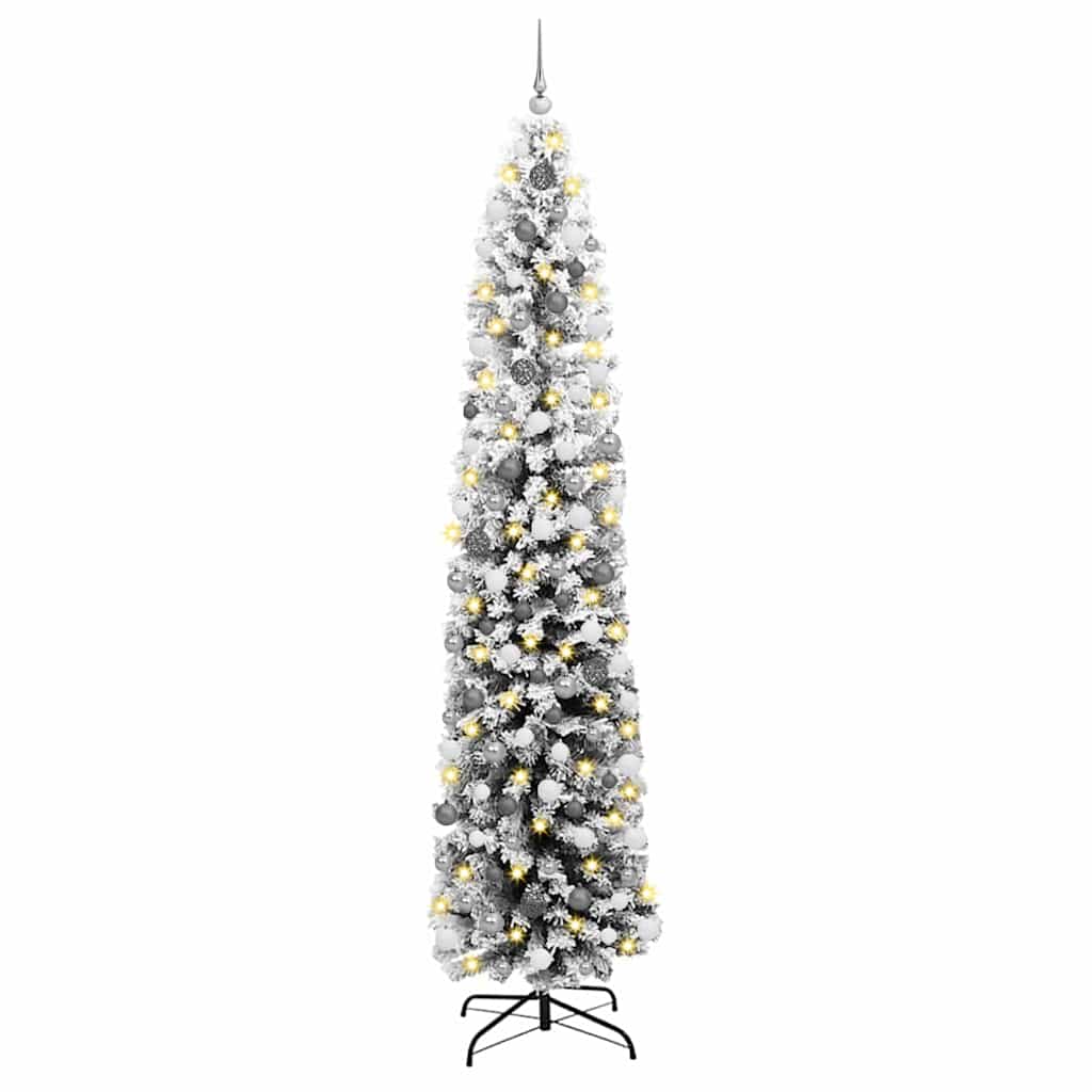 Artificial Christmas Tree Green and White 240 cm