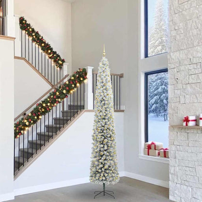 Artificial Christmas Tree Green and White 300 cm
