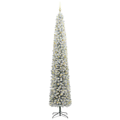 Artificial Christmas Tree Green and White 300 cm