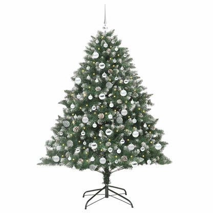 Artificial Christmas Tree with 300 LEDs with Stand Green 180 cm