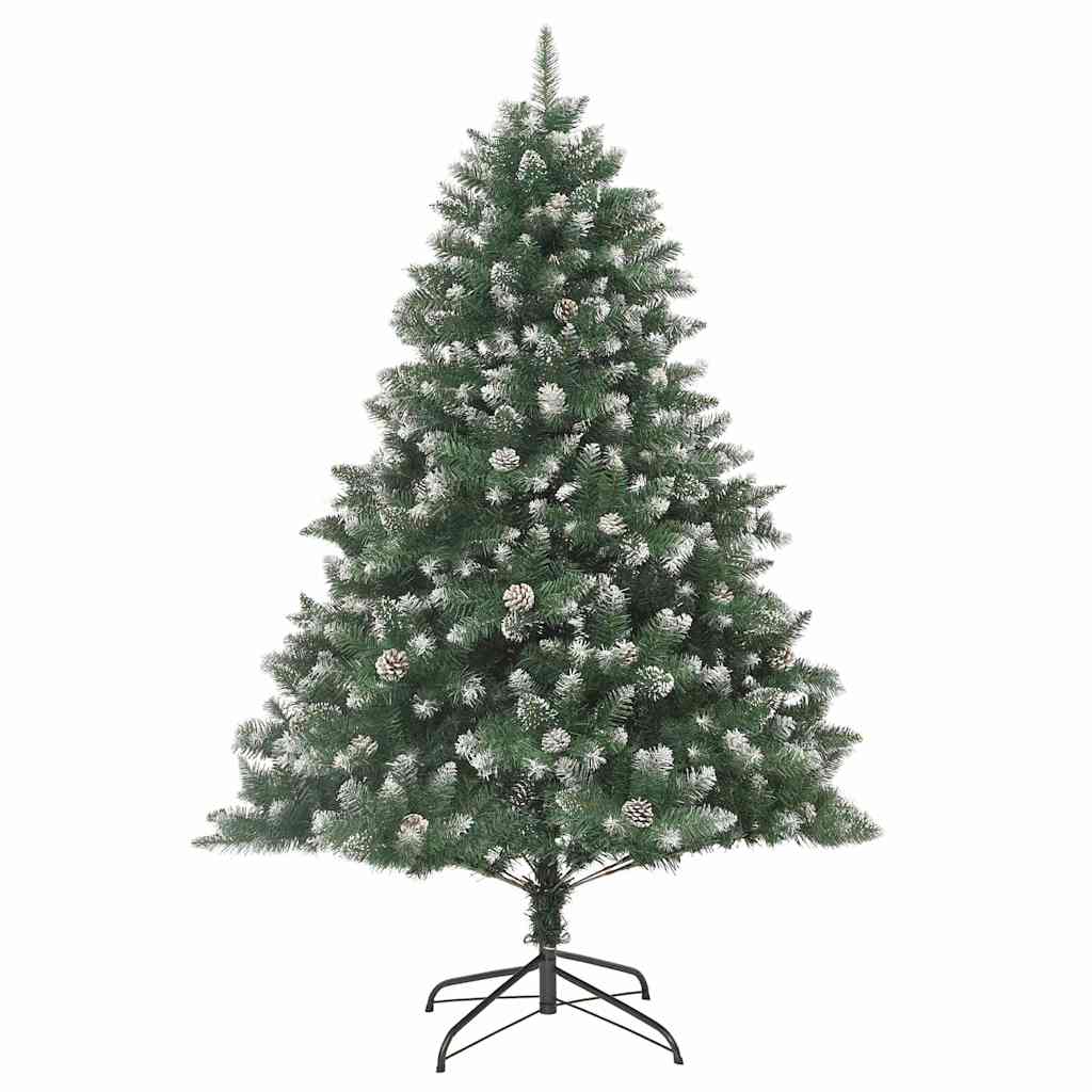 Artificial Christmas Tree with 300 LEDs with Stand Green 240 cm