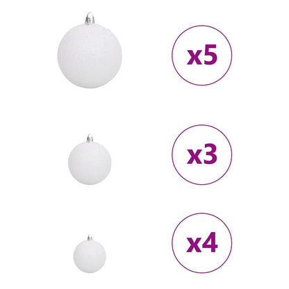 Artificial Slim Christmas Tree with 150 LEDs Green 59.06 in