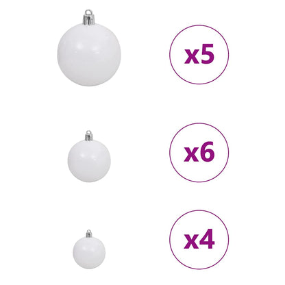 Artificial Slim Christmas Tree with 150 LEDs Green 59.06 in